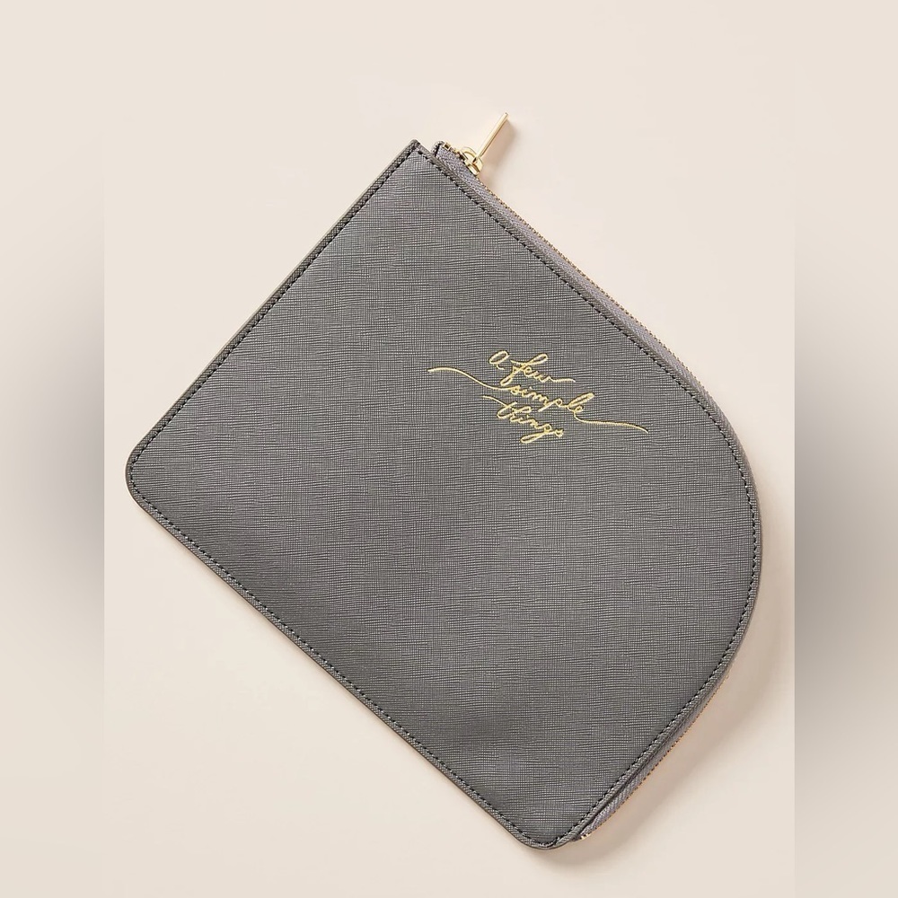 Anthropologie Luna Monochrome Commuter Clutch Pouch Bag NWT